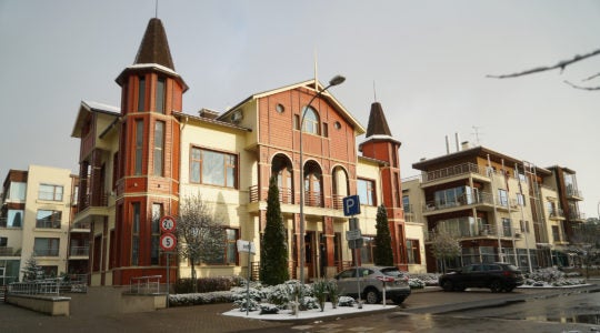 The Beit Israel Synagogue in Jurmala, Latvia on Oct. 30, 2019. (Cnaan Liphshiz)