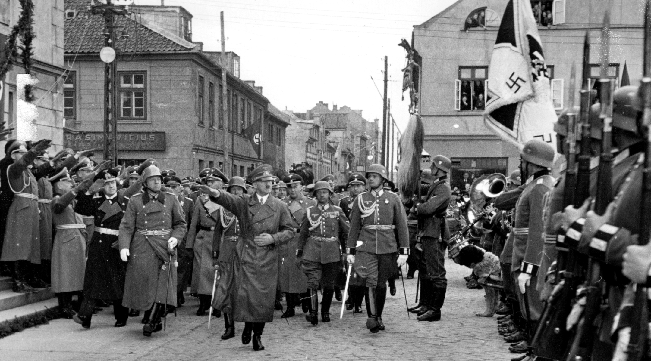 Adolf Hitler shown in what is today called Klaipeda, Lithuania, in March 1939. (Berliner Verlag/Archiv/picture alliance via Getty Images)