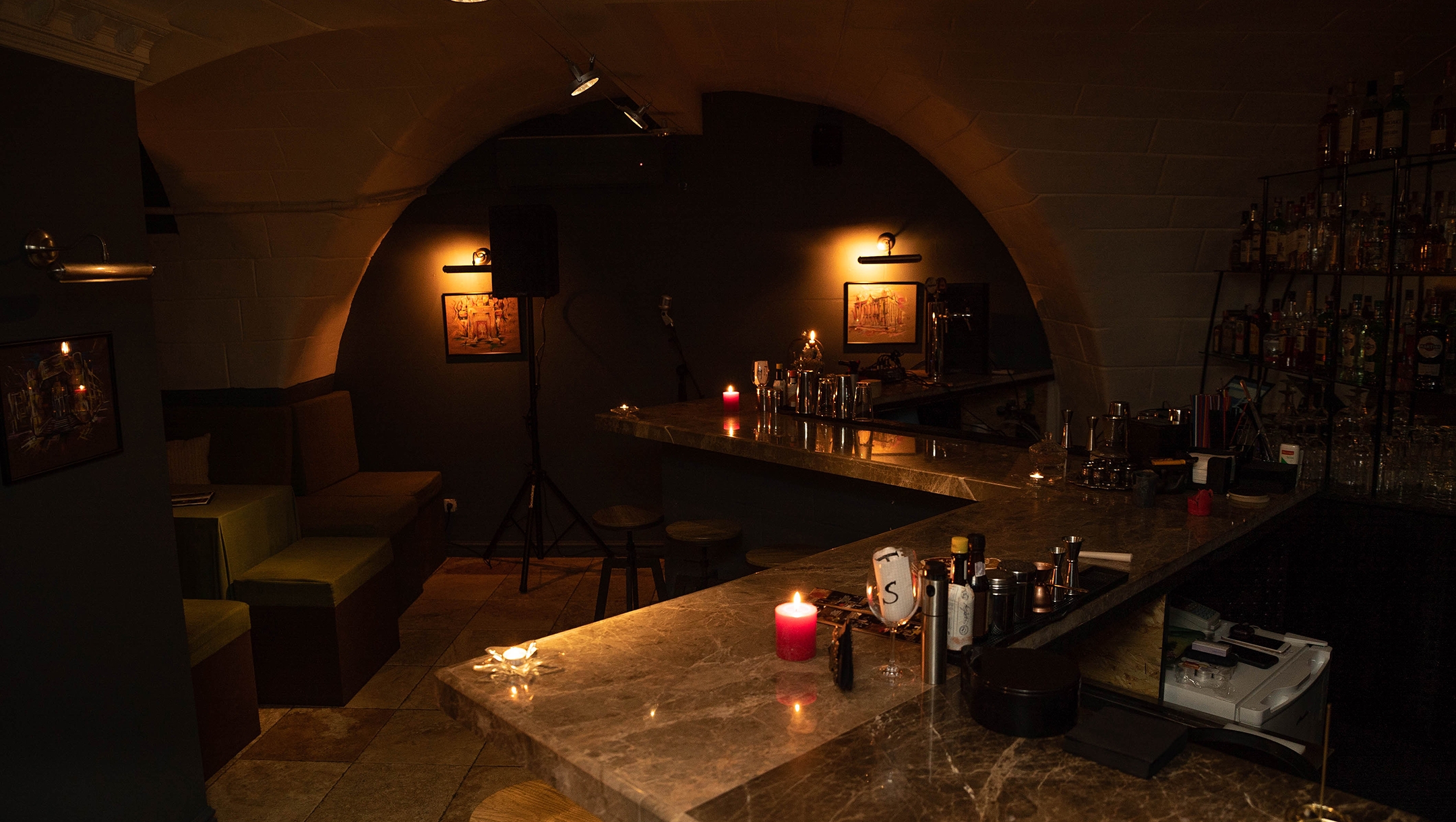 The interior of the counter area of Kosher Bar in Odessa, Ukraine. (Courtesy of Kosher Bar)