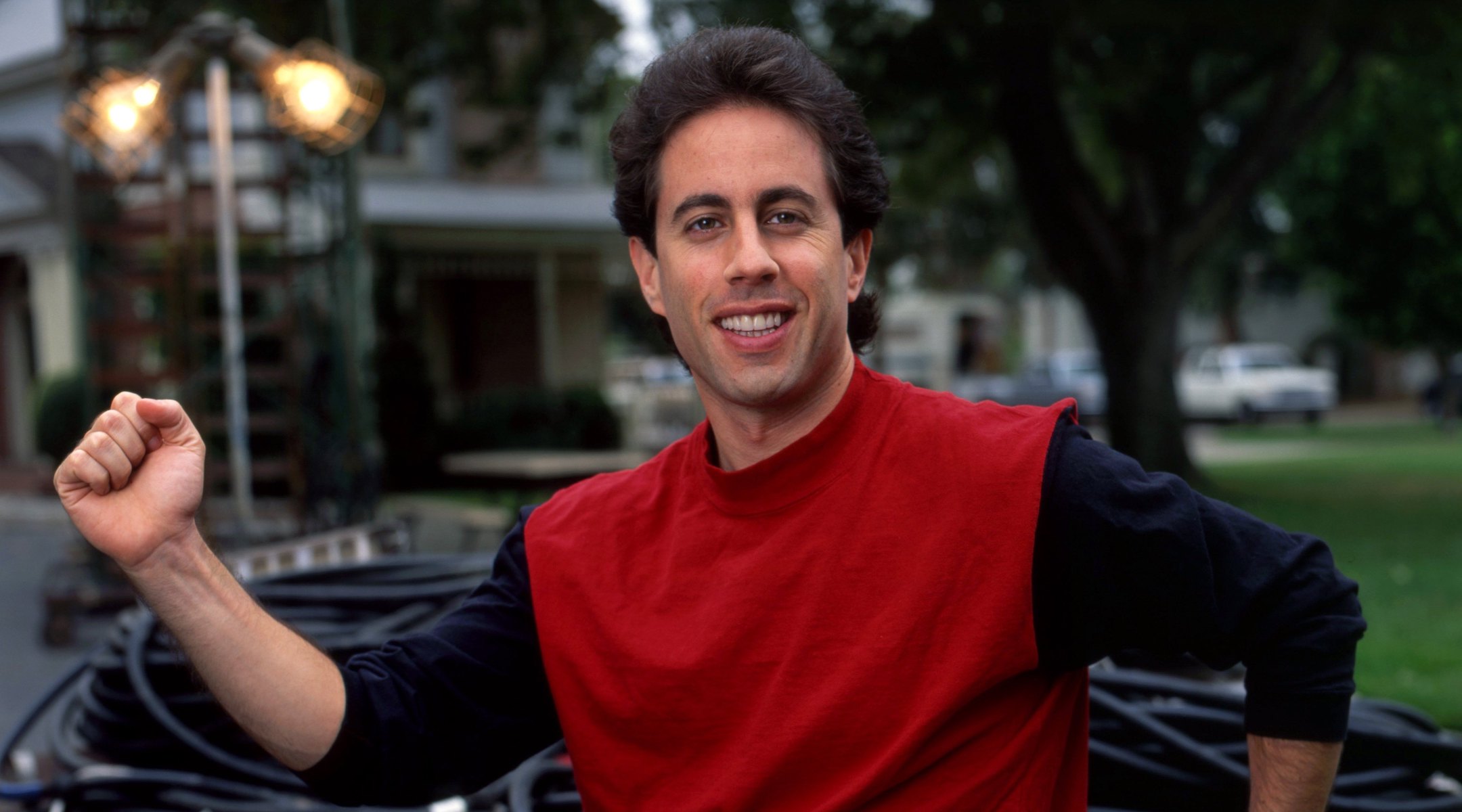 Jerry Seinfeld during "Seinfeld" filming in Los Angeles, Oct. 2, 1990. (Ann Summa/Getty Images)