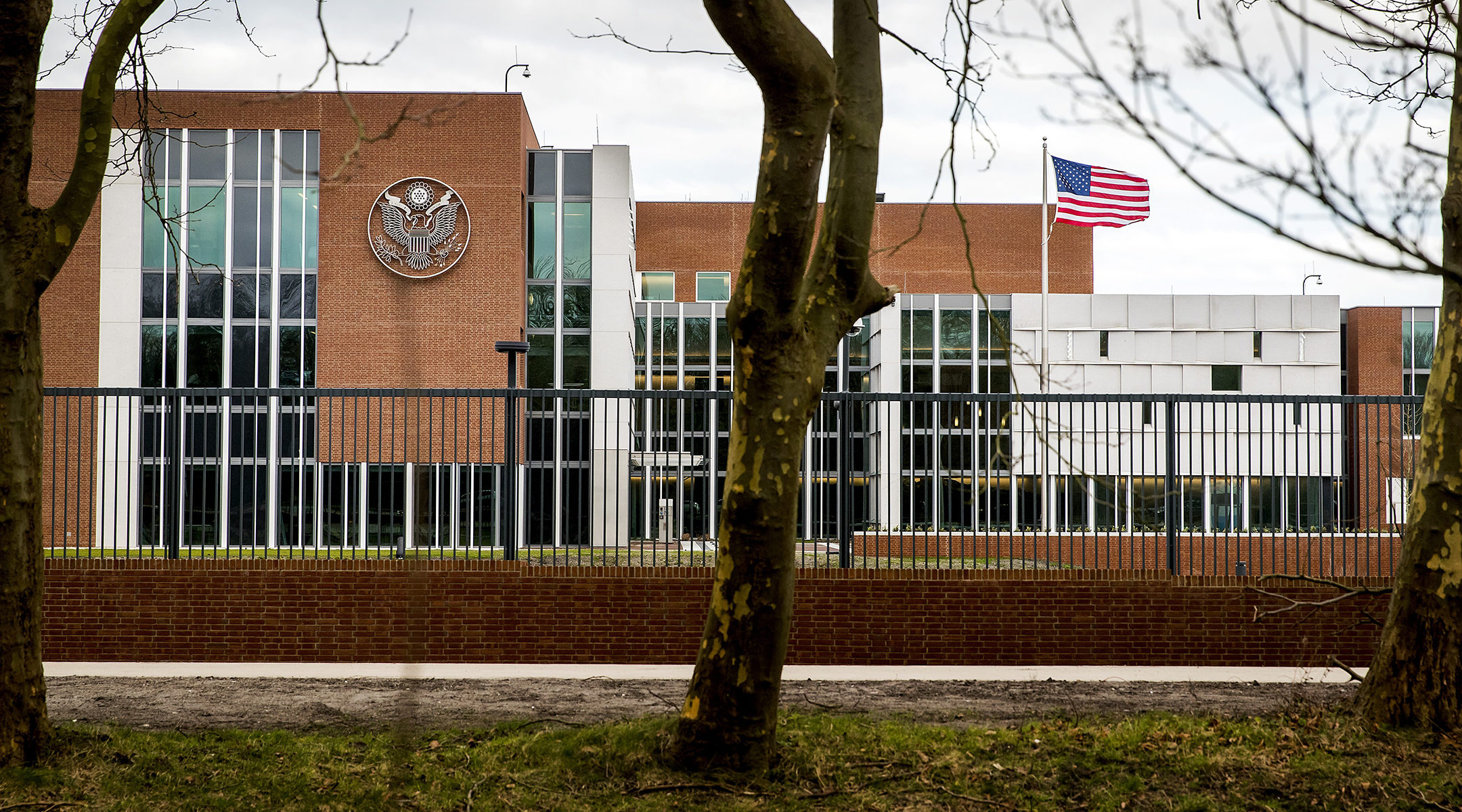 The US Embassy in Wassenaar, The Netherlands on January 29, 2018 (Koen van Weel/AFP via Getty Images)