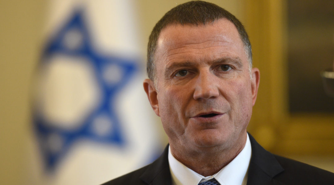 Yuli Edelstein, the speaker of the Israeli Knesset, shown on an official visit to Warsaw in 2017. (Maciej Gillert/Getty Images)