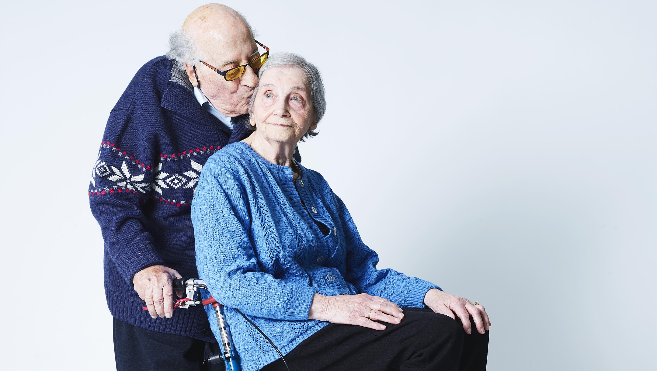 Meijer and Tedje van der Sluis during filming in Amsterdam of a 2018 documentary film about their marriage. (Merlijn Doomernik)