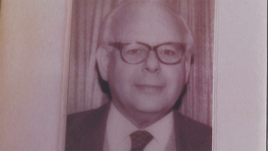 A picture of Herbert Max Fraenkel that a team of volunteers studying his ancestry found in January at him home in London, UK. (Courtesy of The Jewish News)