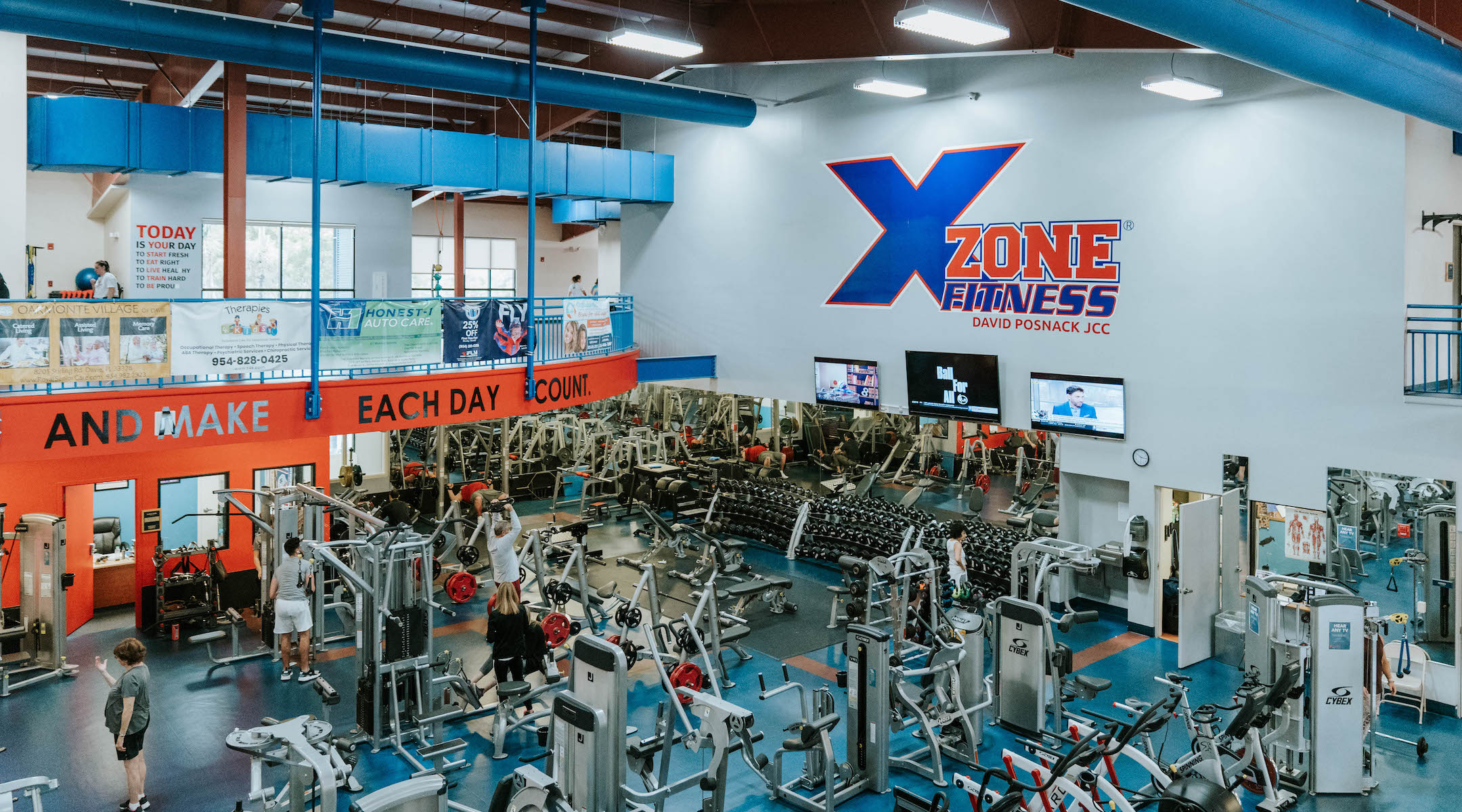 The fitness center at the David Posnack JCC has not yet been allowed to reopen, but when it does, equipment will be six feet apart and the center will be cleaned after each hour of use. (Courtesy of the David Posnack JCC)