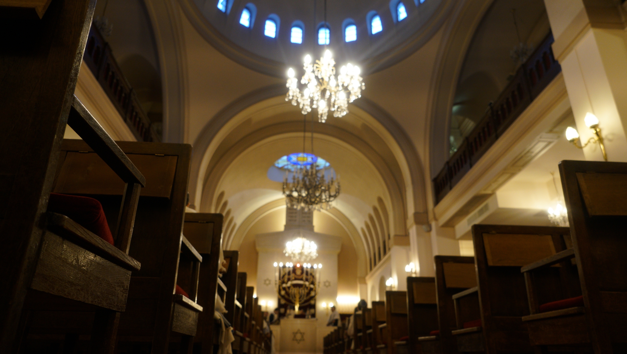 March 10 was the last time before the COVID-19 pandemic that congregants were able to worship at the synagogue of Neuilly-sur-Seine, France, pictured here in on Dec. 11, 2017. (Cnaan Liphshiz)