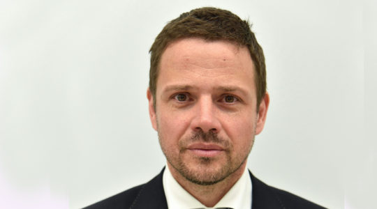 Rafał Trzaskowski poses for a picture in parliament in Warsaw, Poland on April 14, 2016. (Wikimedia Commons/Adrian Grycuk)