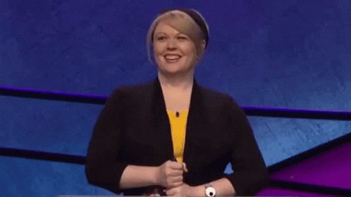 “Jeopardy!” viewers created a gif showing one of Meggie Kwait’s reactions during the show.