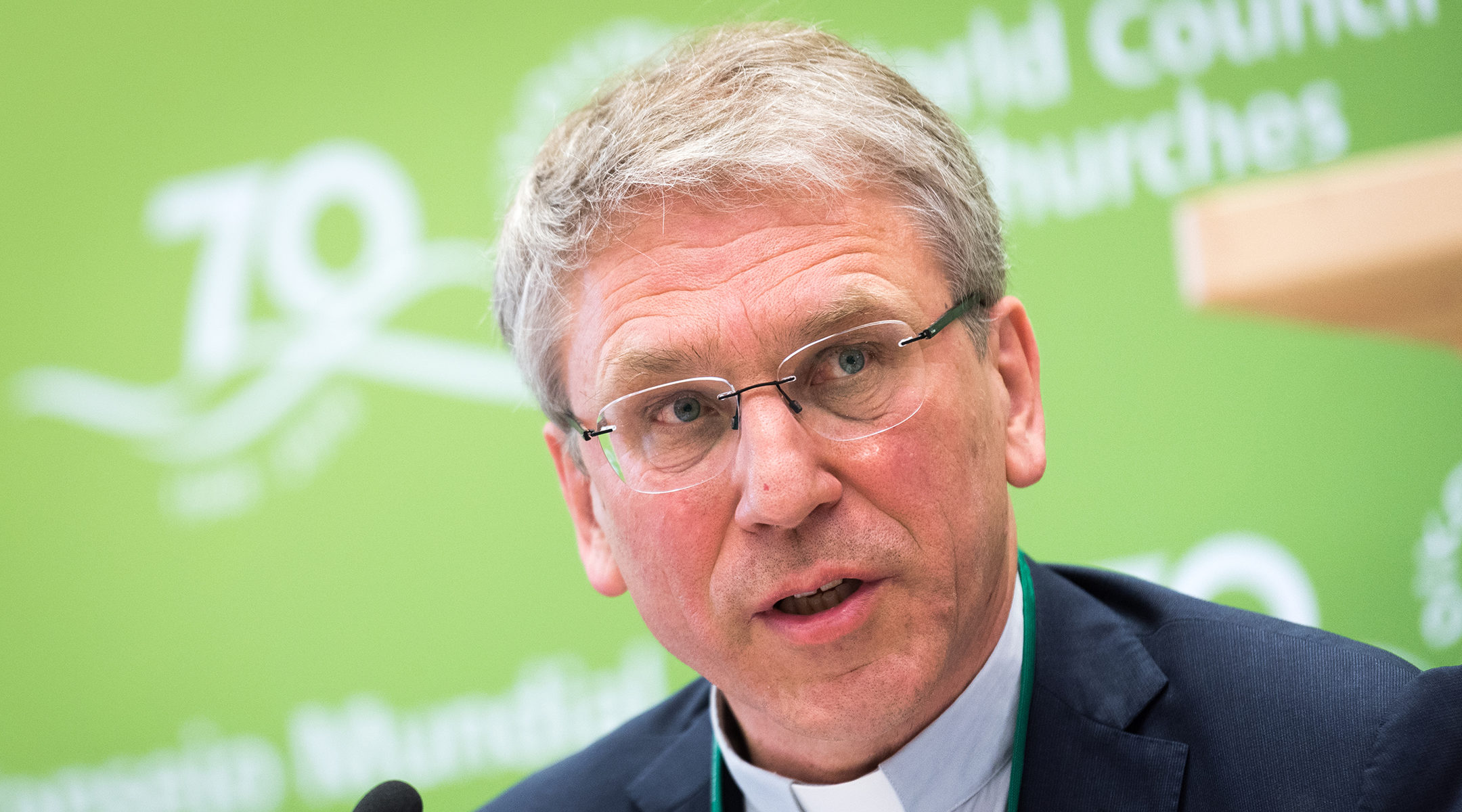 Rev. Dr Olav Fykse Tveit, general secretary of the World Council of Churches, speaks at an event in Geneva, Switzerland on June 15, 2018. (Albin Hillert/WCC)