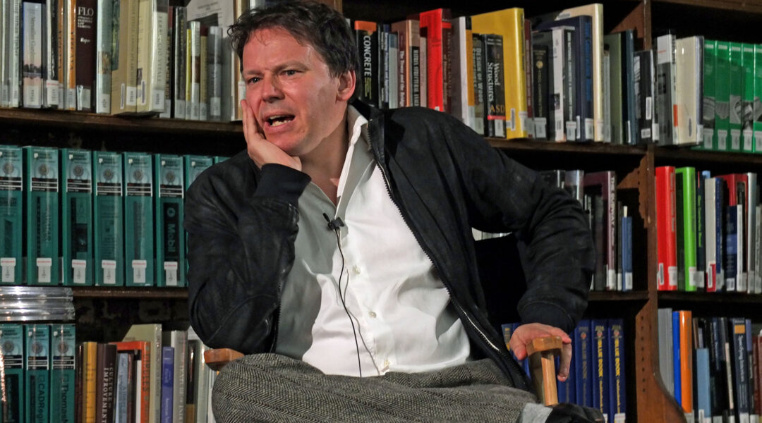 David Graeber speaks at a lecture in New York City on Sept. 19, 2014.(Hiroyuki Ito/Getty Images)