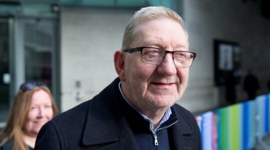 General Secretary of Unite the Union Len McCluskey leaves the BBC Broadcasting House in London, England on November 17, 2019. (Ollie Millington/Getty Images)