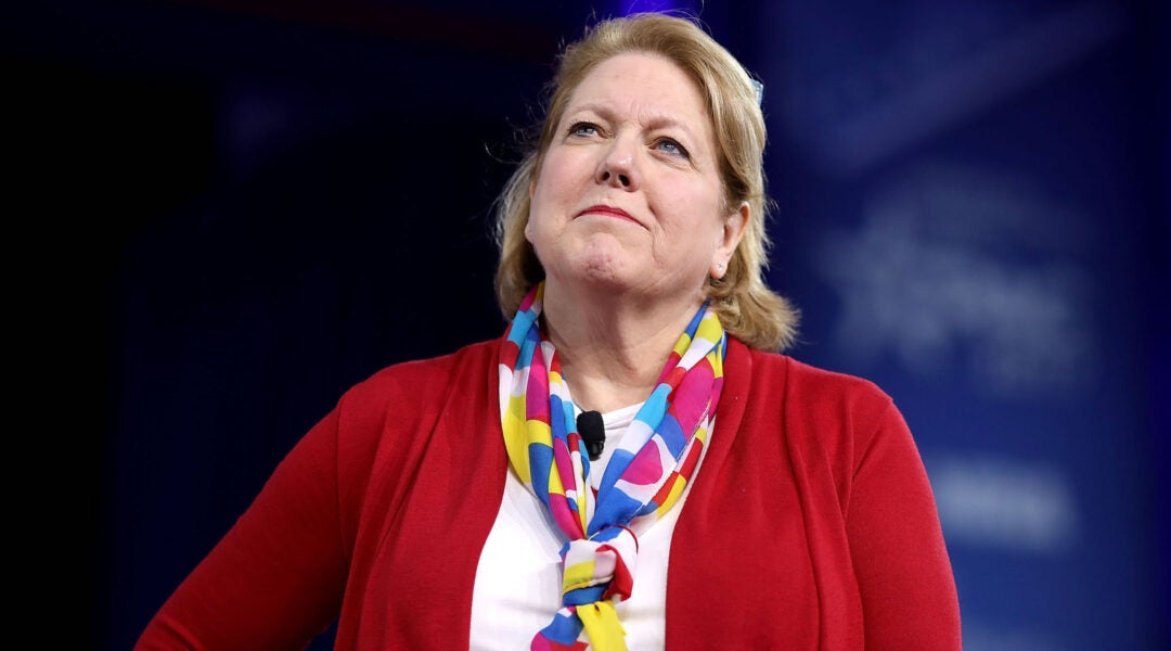 Virginia Thomas, a conservative activist and wife of Justice Clarence Thomas, attends the Conservative Political Action Conference in Maryland in 2017. (Chip Somodevilla/Getty Images)