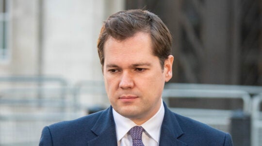 Robert Jenrick, Secretary of State for Housing, Communities and Local Government, gives an interview in London, the United Kingdom on Oct. 11, 2020. (David Nash/Barcroft Media via Getty Images)