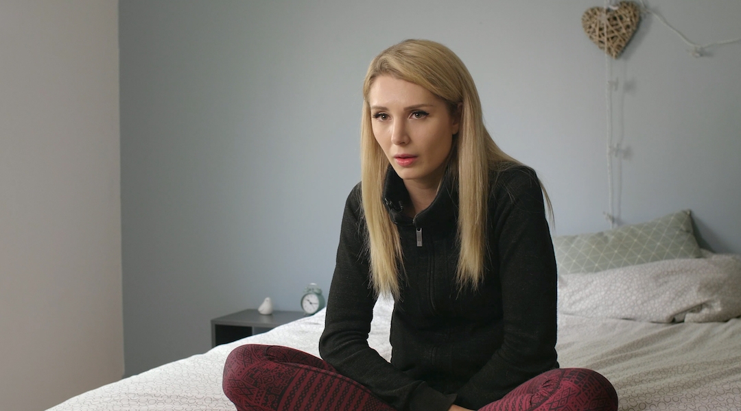 Lauren Southern, a far-right YouTuber, discusses harassment she has experienced in the documentary. (Courtesy of Lombroso)