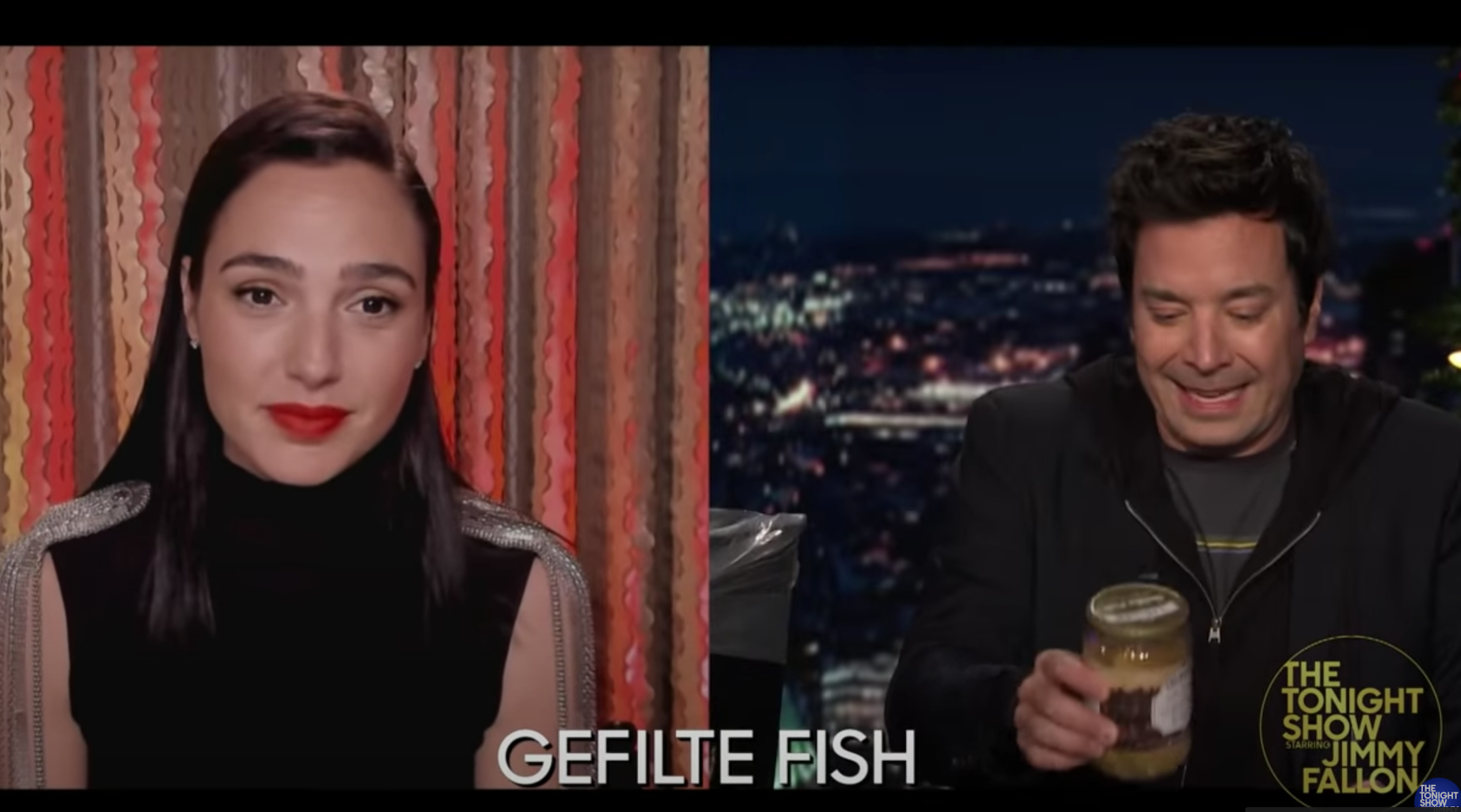 Gal Gadot and Jimmy Fallon