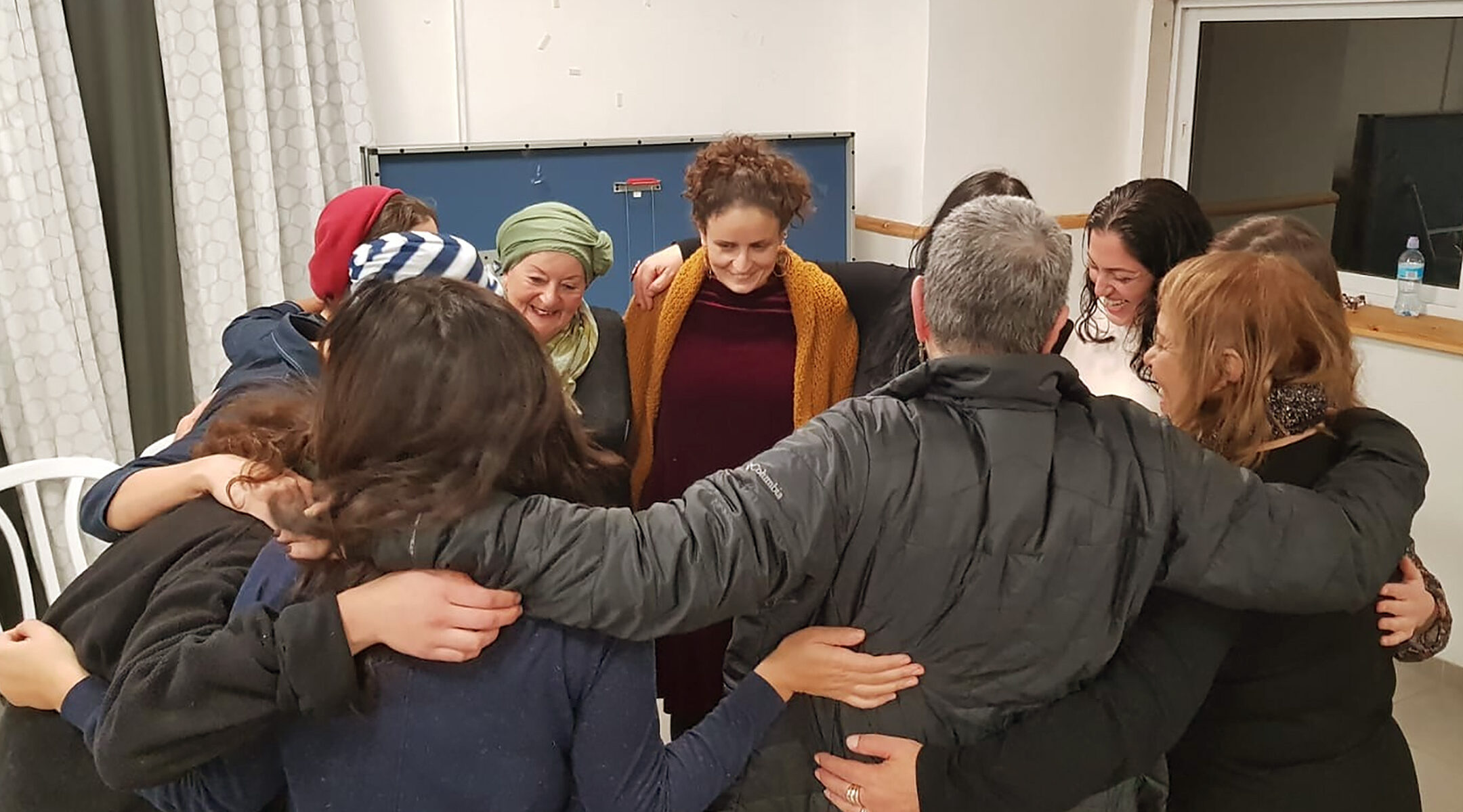 Women celebrate Rosh Chodesh el Banat in Jerusalem, Israel in December 2019. (Aliza Lavie)
