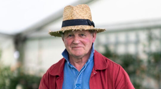 Michael Morpurgo presents at the Hay Festival in Hay-on-Wye, UK on June 2, 2019. (David Levenson/Getty Images)