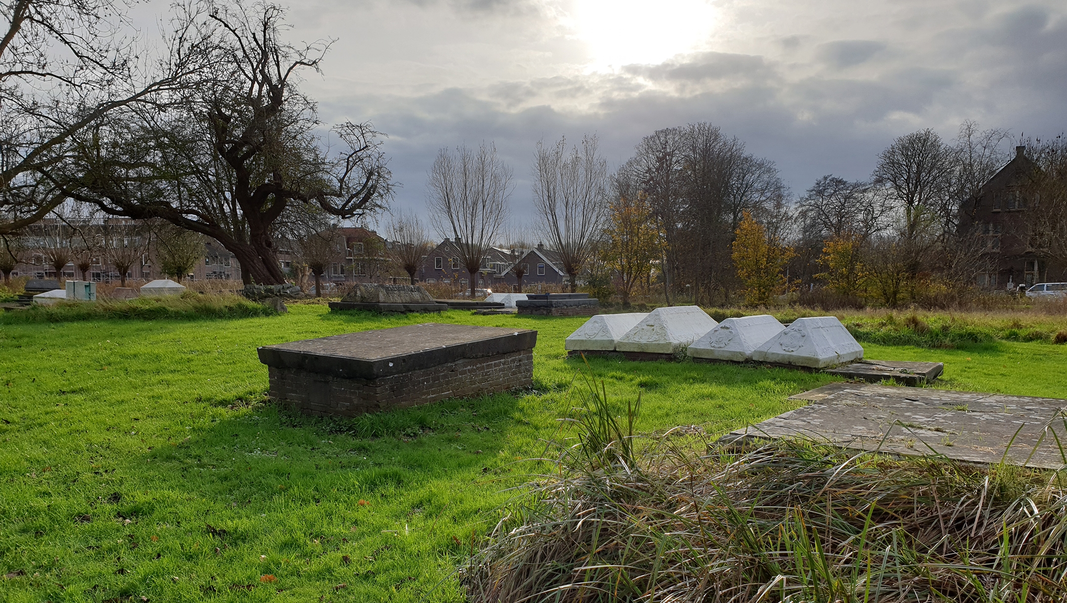 The Jewish cemetery in Ouderkerk aan de Amstel, the Netherlands on Nov. 20, 2020. (Cnaan Liphshiz)