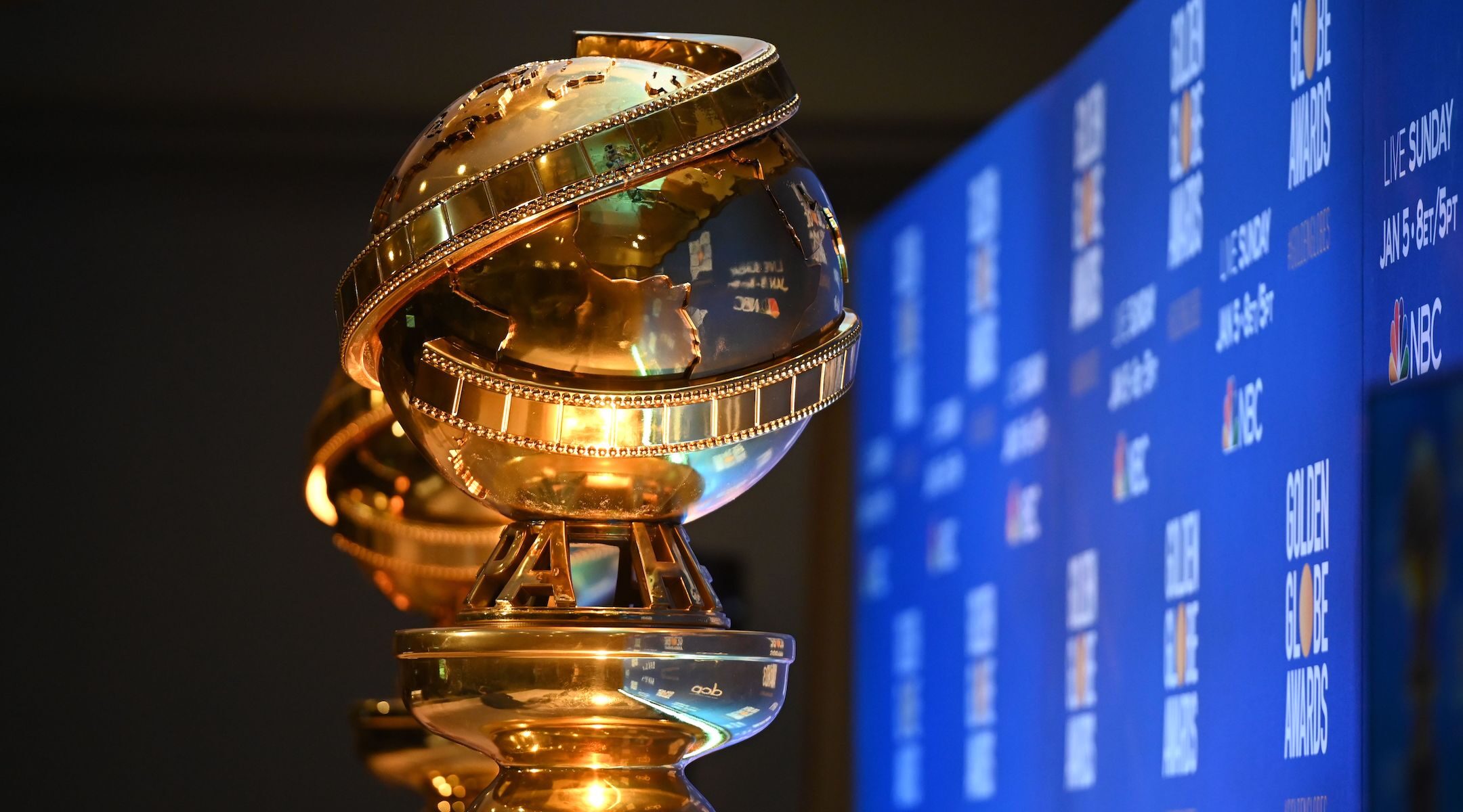 Golden Globe award trophy