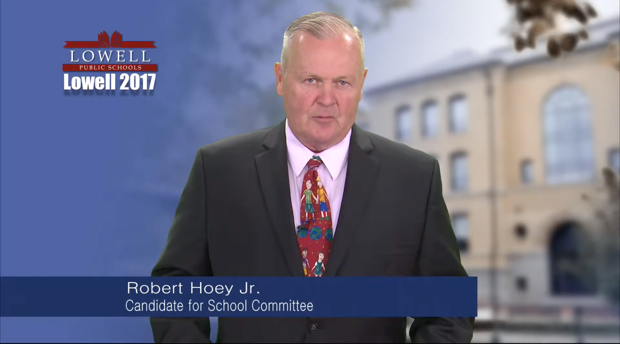Lowell School Committee Member Bob Hoey (Screen shot from YouTube)
