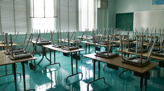 An empty classroom in Hollywood, California, seen in August 2020. The ethnic studies curriculum was an attempt to reflect the experiences and perspectives of California's minority communities in its education system. (Rodin Eckenroth/Getty Images)