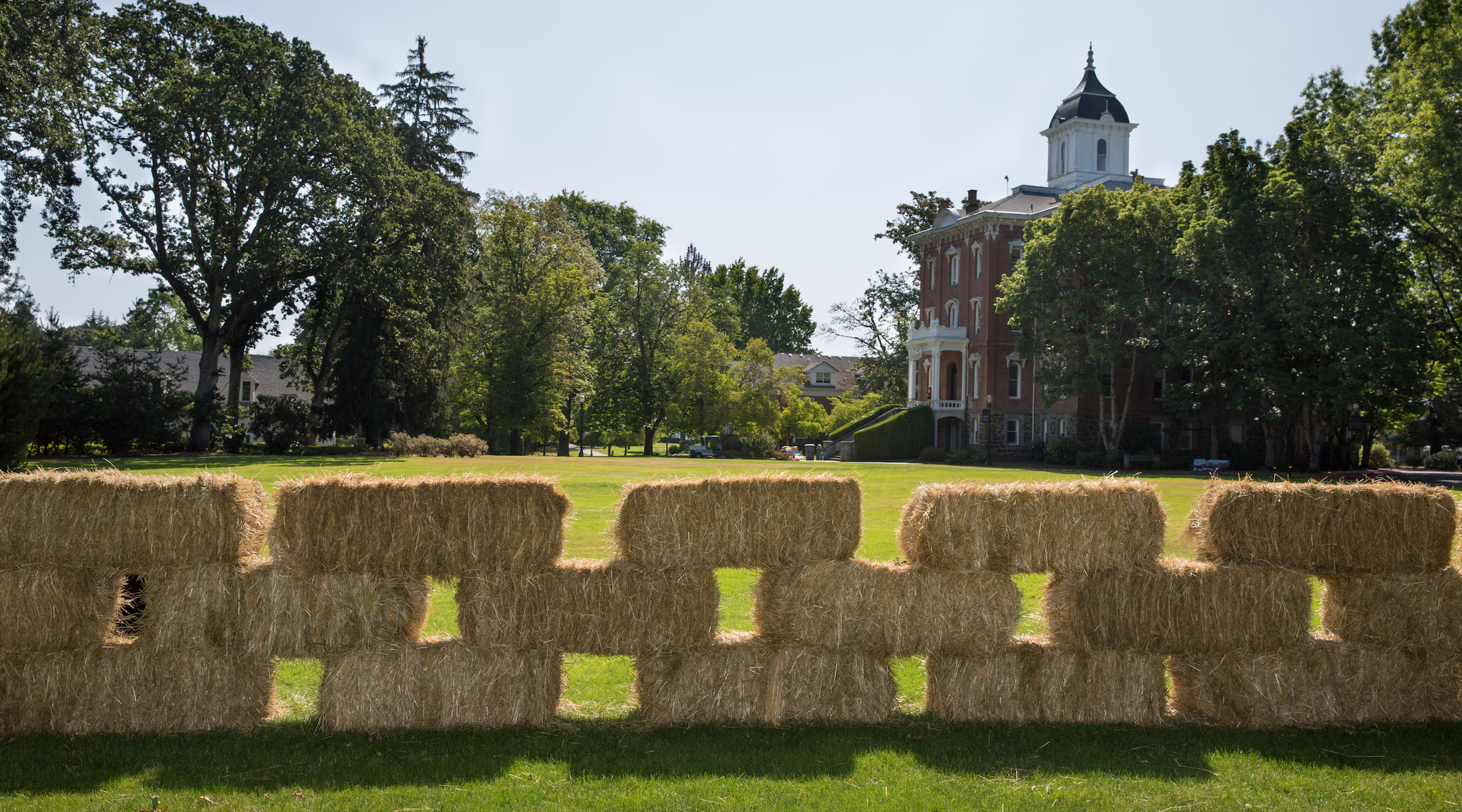 A photo of Linfield University's campus, taken in 2018 in McMinnville, Oregon. (George Rose/Getty Images)