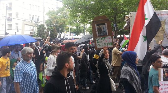 Al Quds marchers in Berlin in 2014.