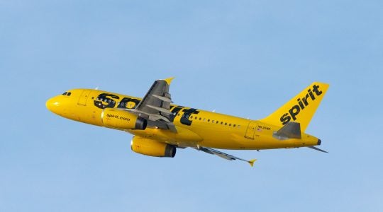 A Spirit Airlines plane