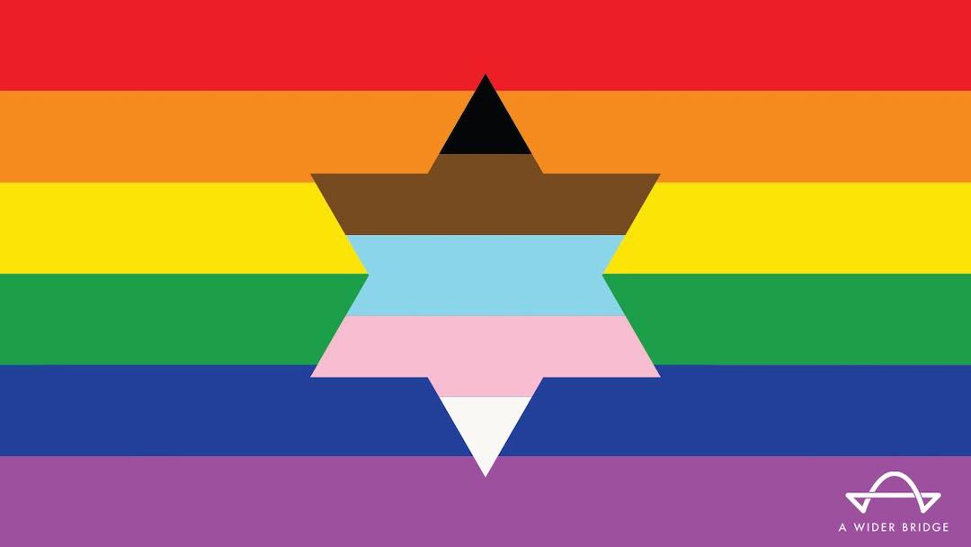 A Wider Bridge LGBTQ Pride flag