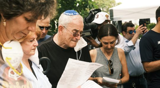 Jews mourning in Surfside