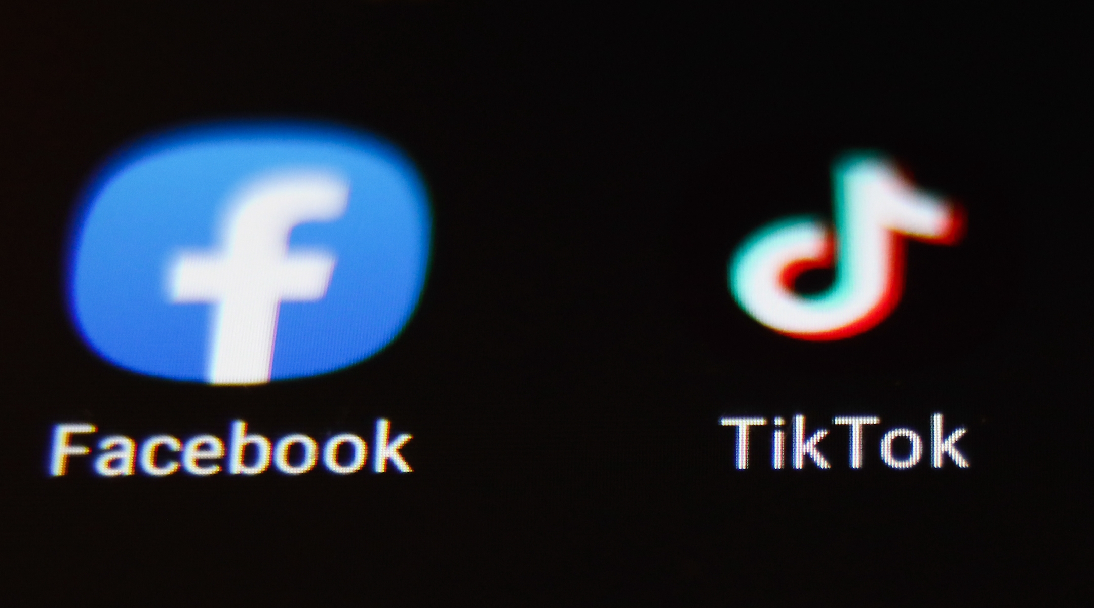 Facebook and TikTok logos