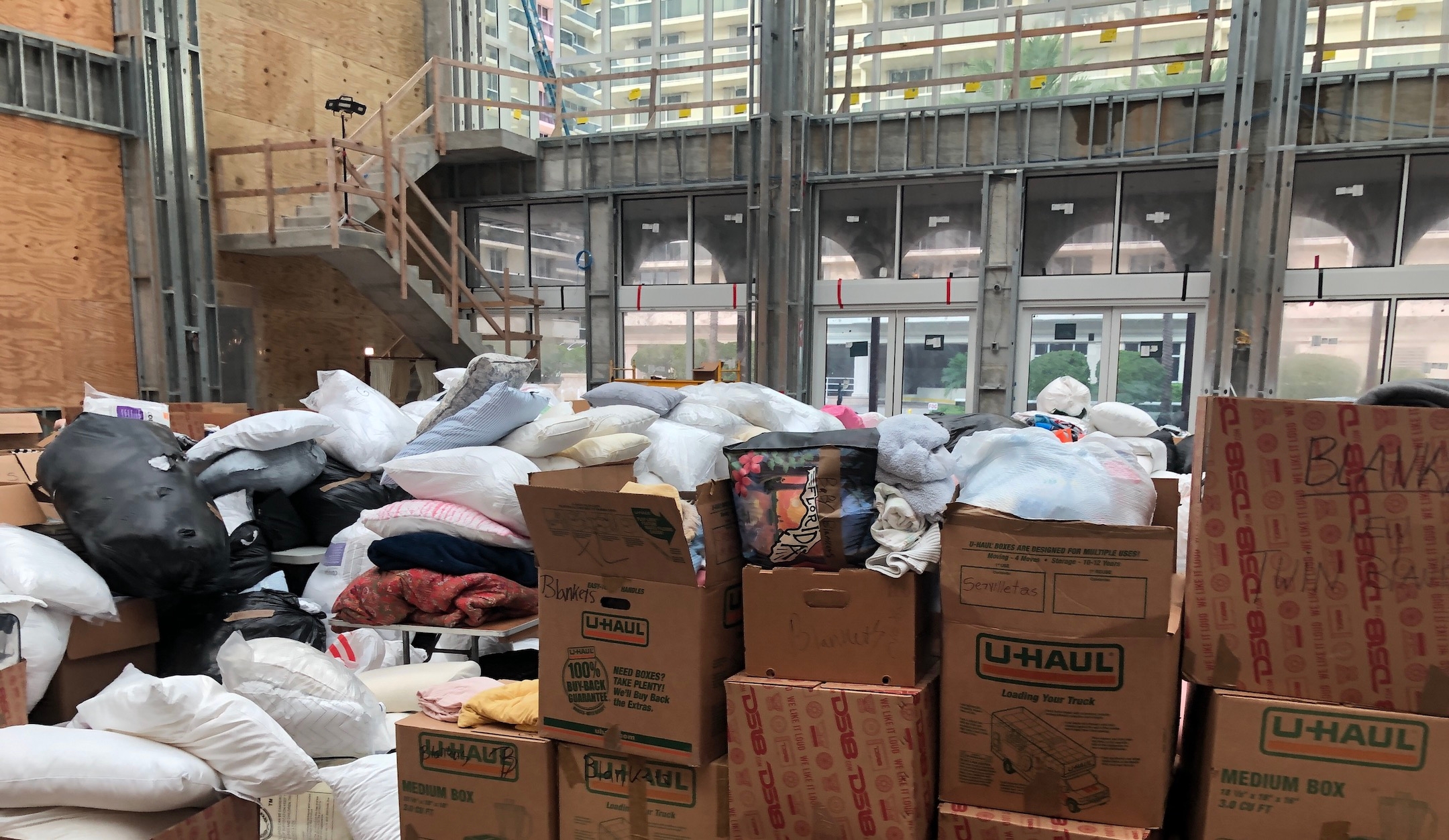 Donations at The Shul synagogue in Surfside, Florida