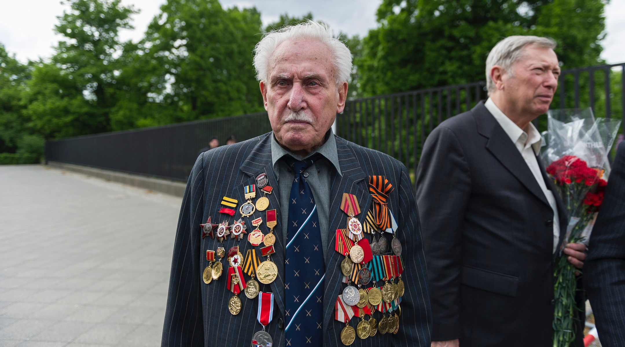 David Dushman at a memorial service in Berlin in 2015. (Markus Heine/NurPhoto/Getty Images)