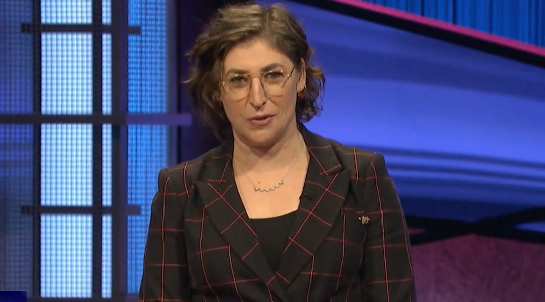Mayim Bialik in her "Jeopardy!" debut