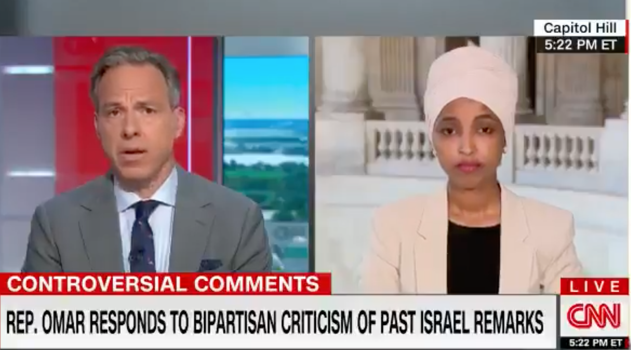 Rep. Ilhan Omar in conversation with Jake Tapper