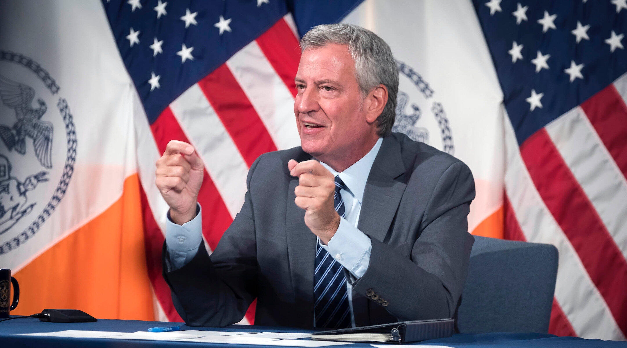 NYC Mayor Bill de Blasio