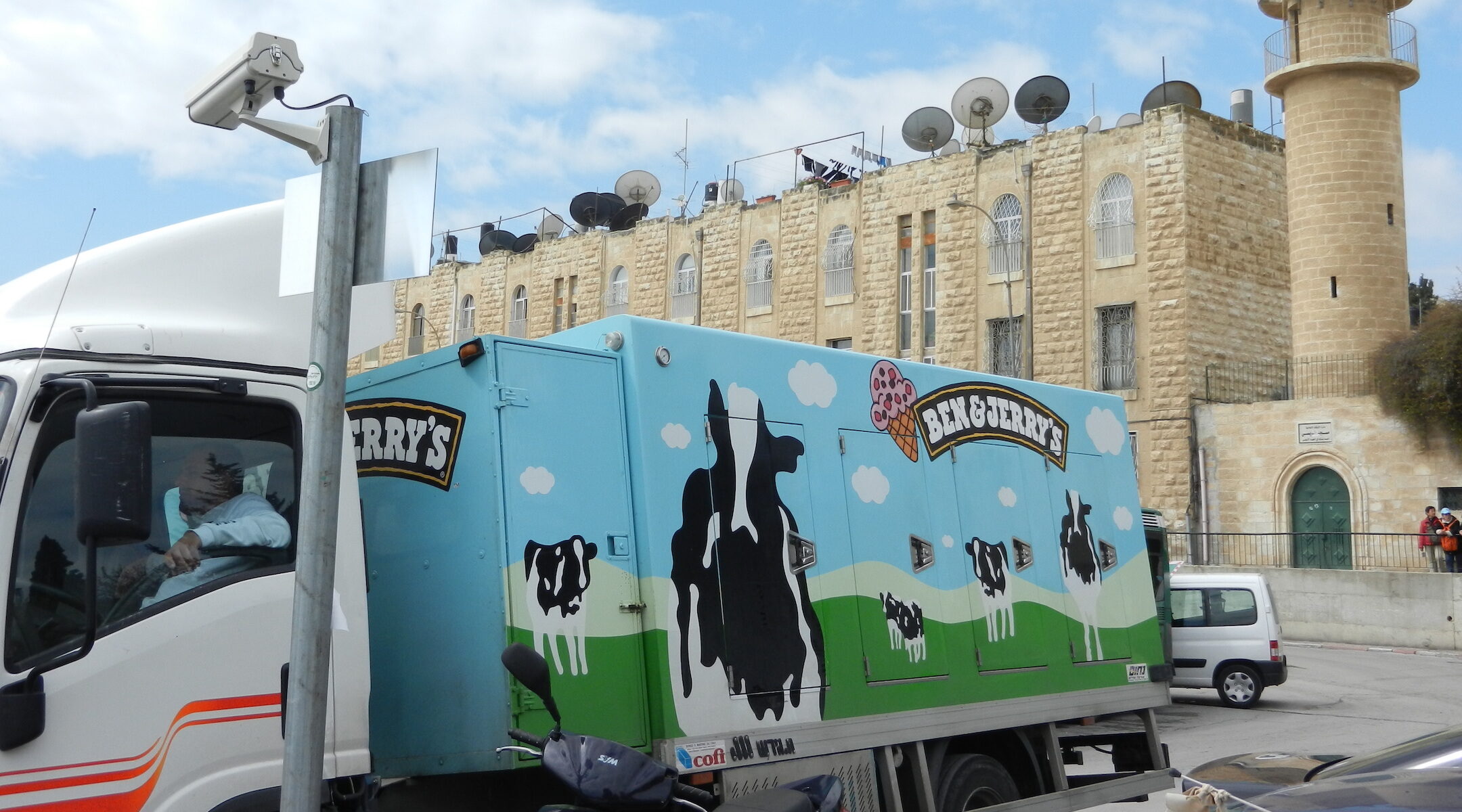 Ben & Jerry's truck Jerusalem