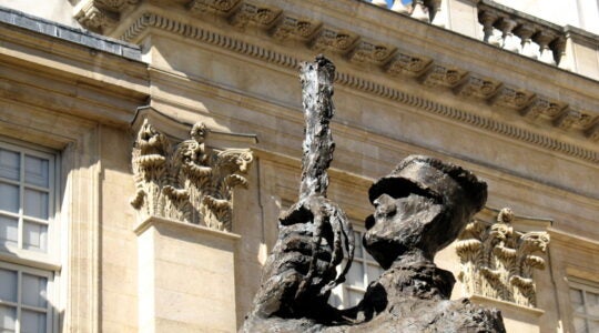 The Alfred Dreyfus Statue in the courtyard of the Jewish Museum in Paris