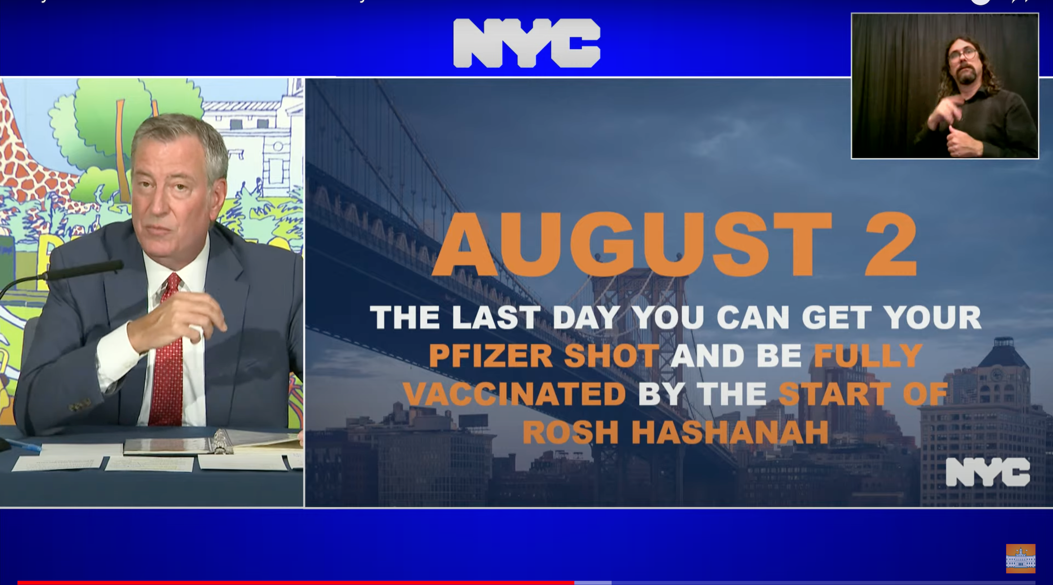 nyc mayor Rosh Hashana