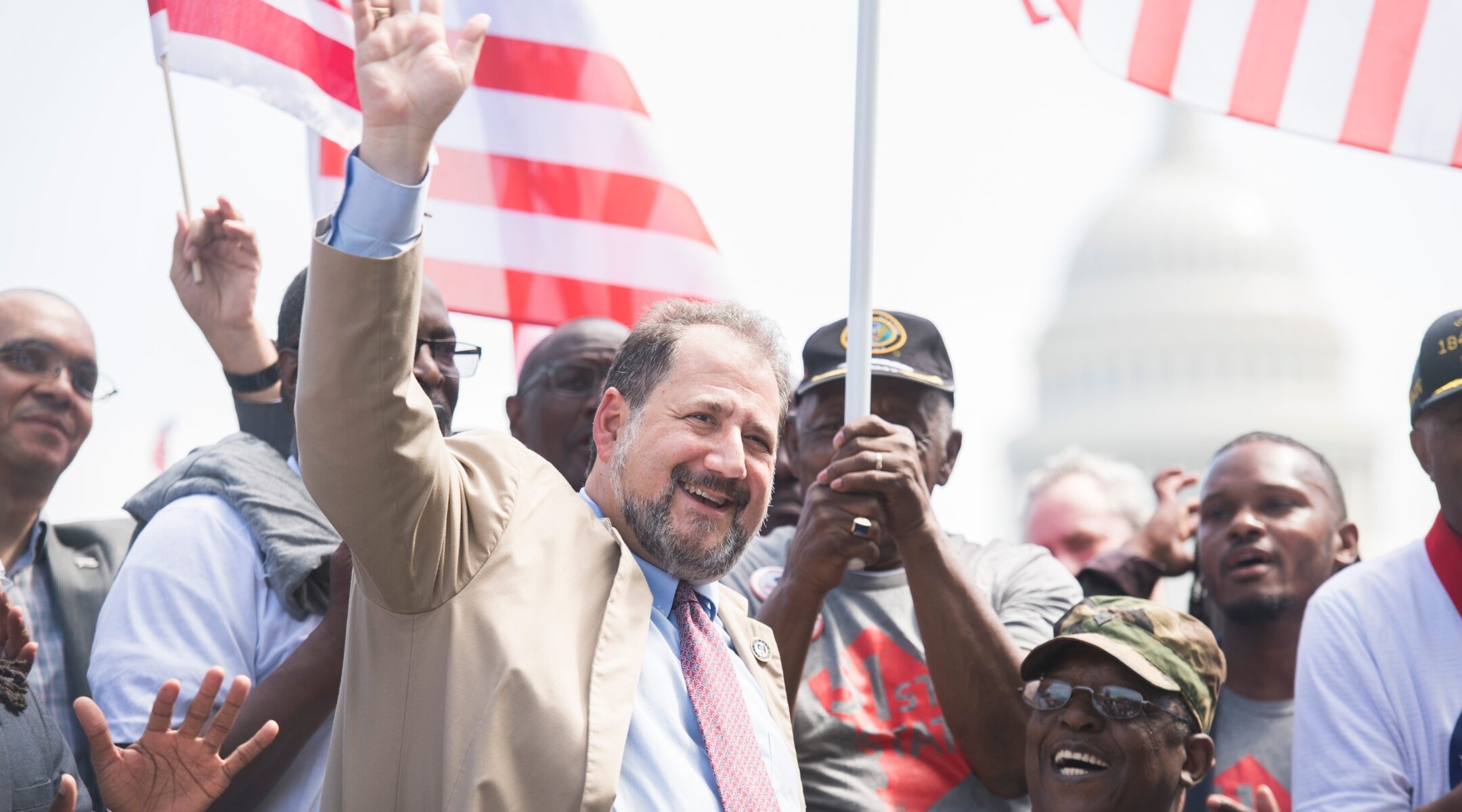 Paul Strauss at rally