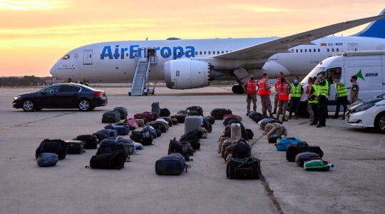 Afghan refugees' luggage