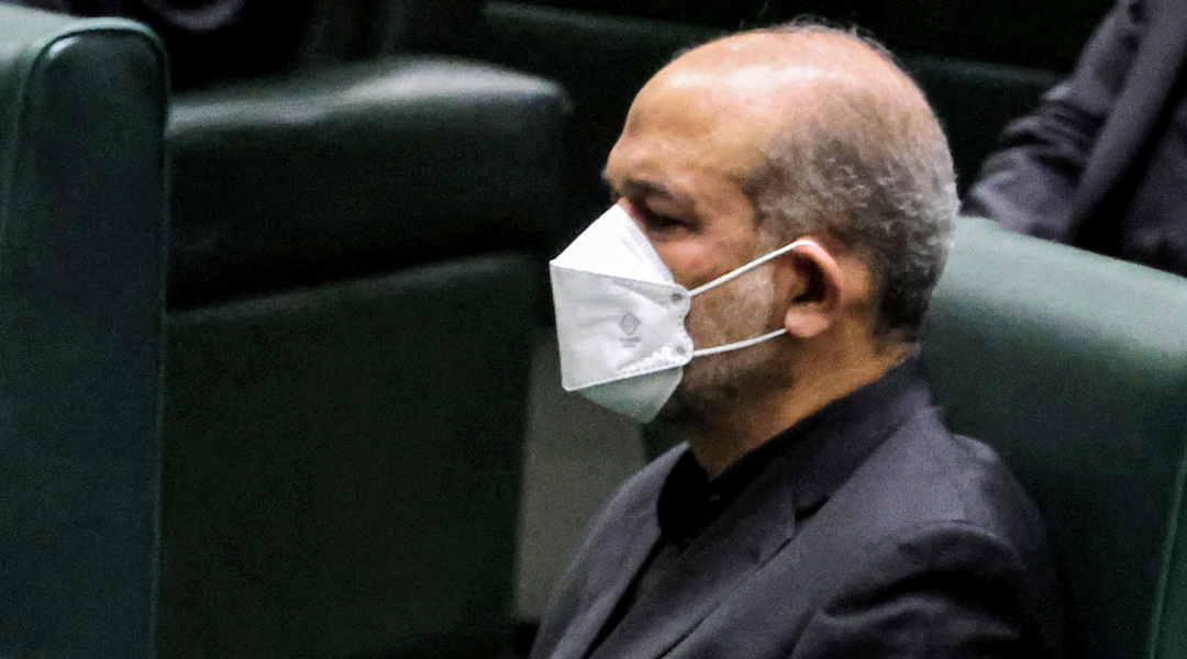 Ahmad Vahidi in a parliament session in Tehran