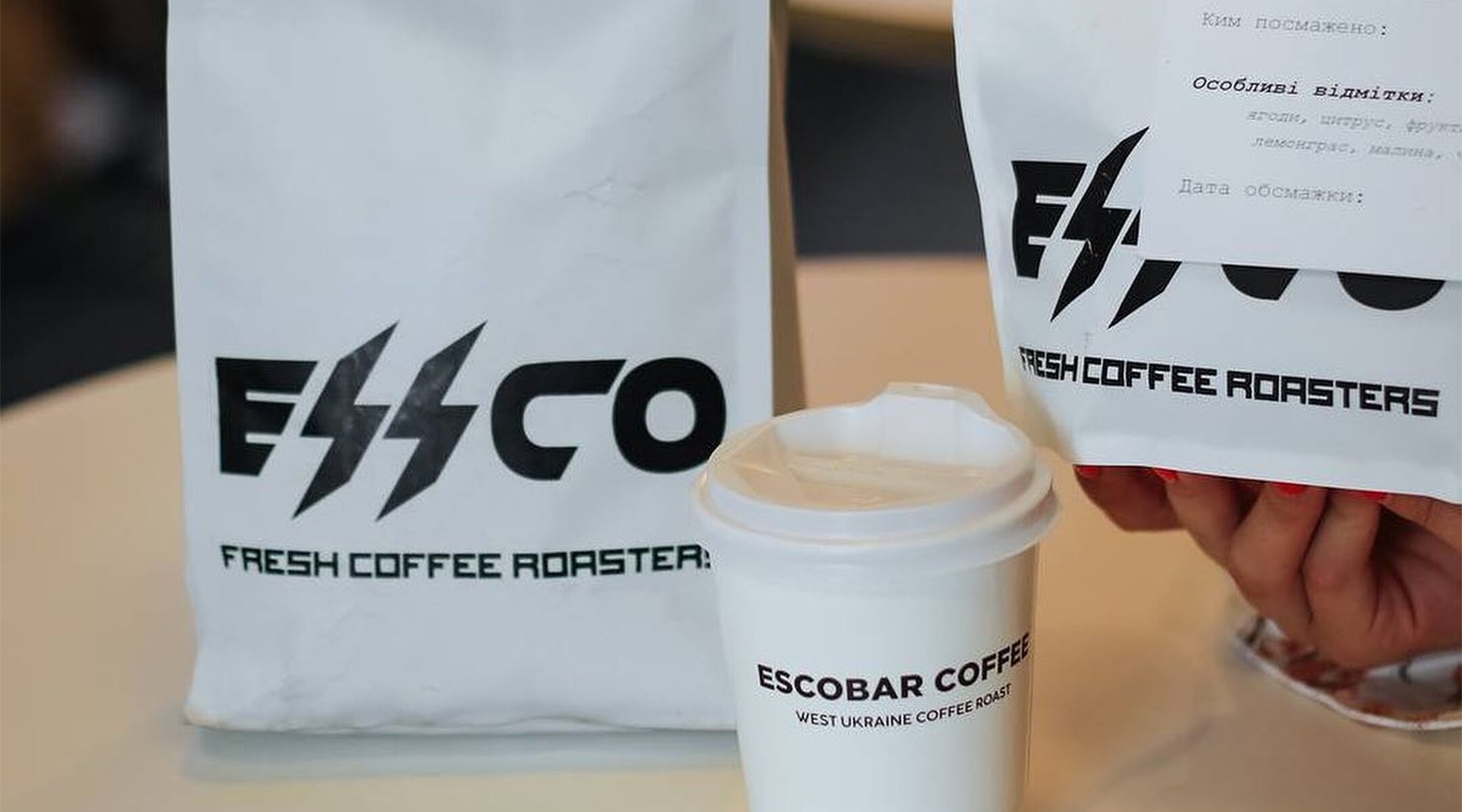 Cafe Escobar's new font. (Cafe Escobar)