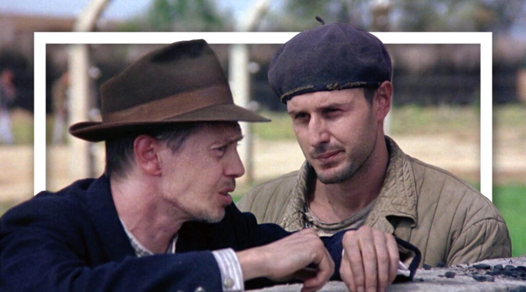 Steve Buscemi and David Arquette in "The Grey Zone"