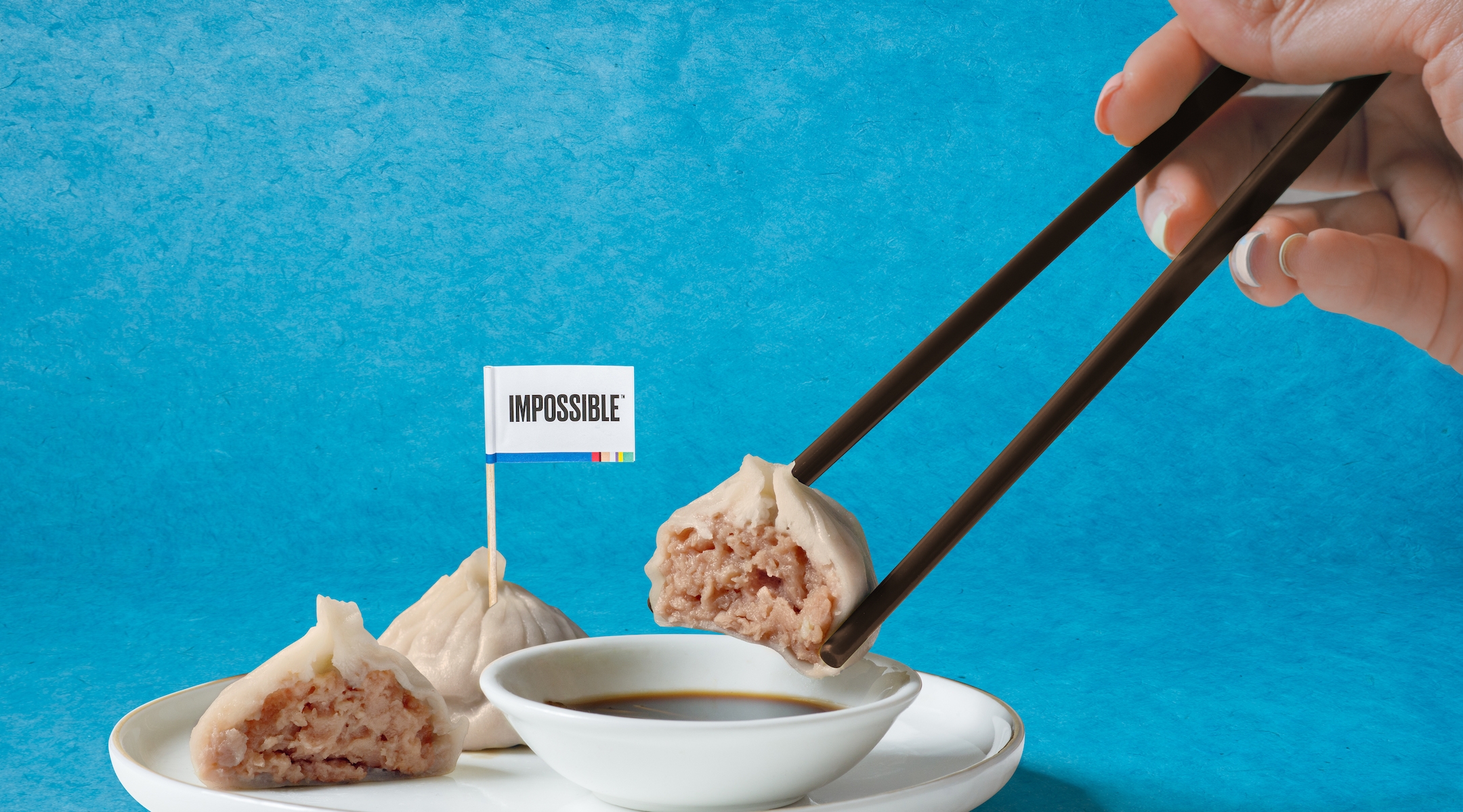 Impossible Pork dumplings