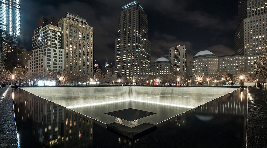 The 9/11 Memorial in New York City.