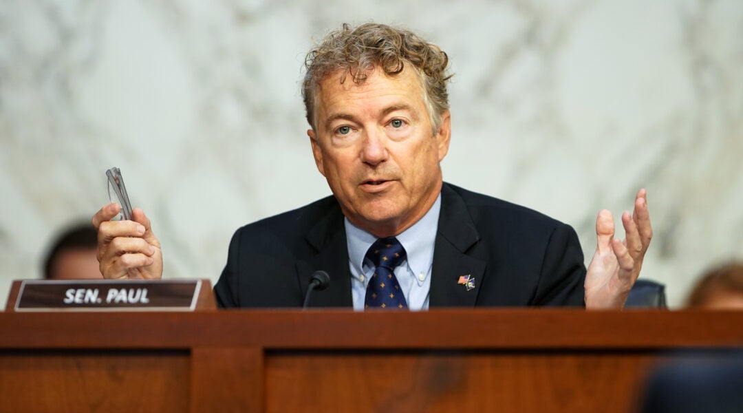 Sen. Rand Paul at a Senate committee hearing