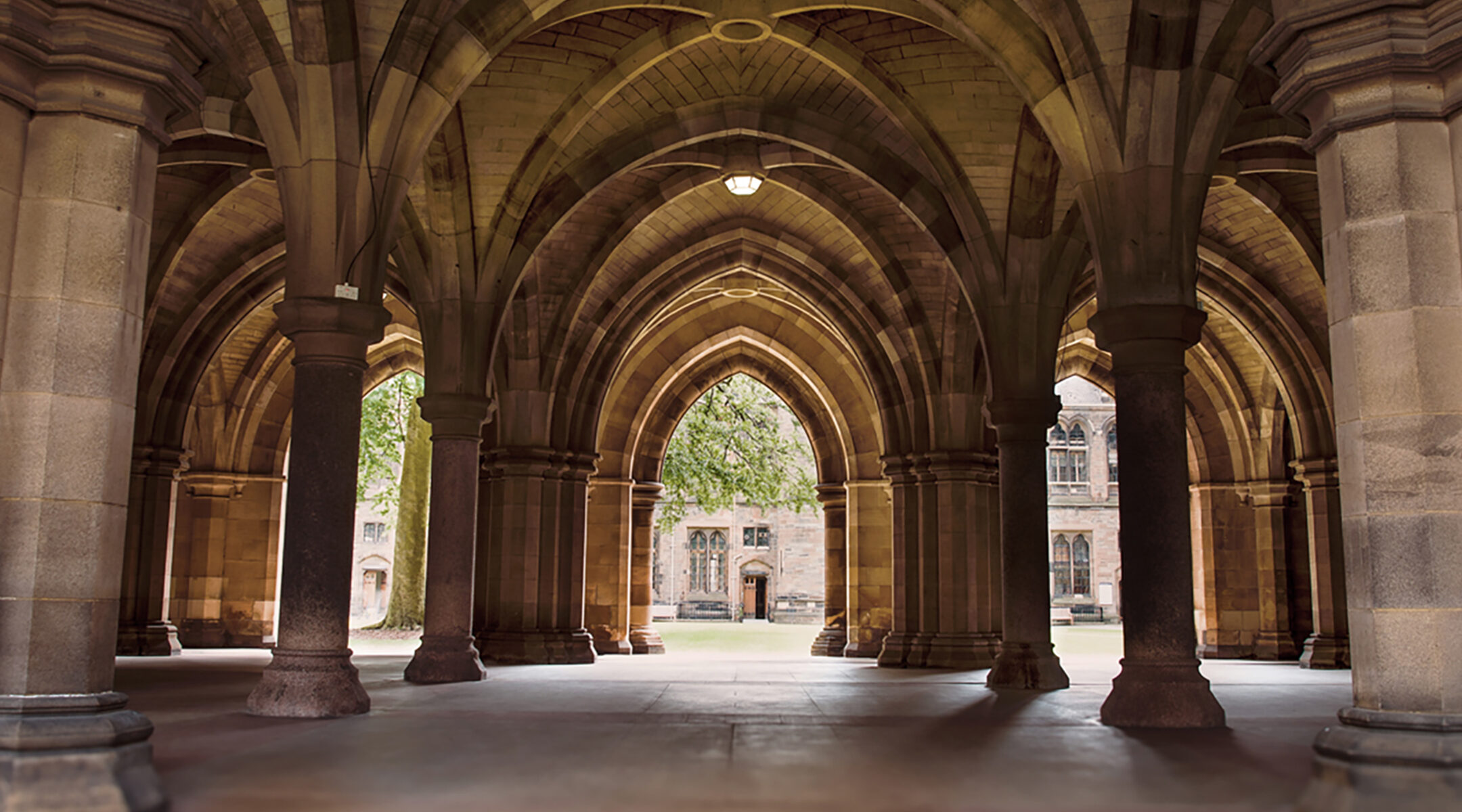 A view to a yard at the University of Glasgow. (Courtesy of the university)