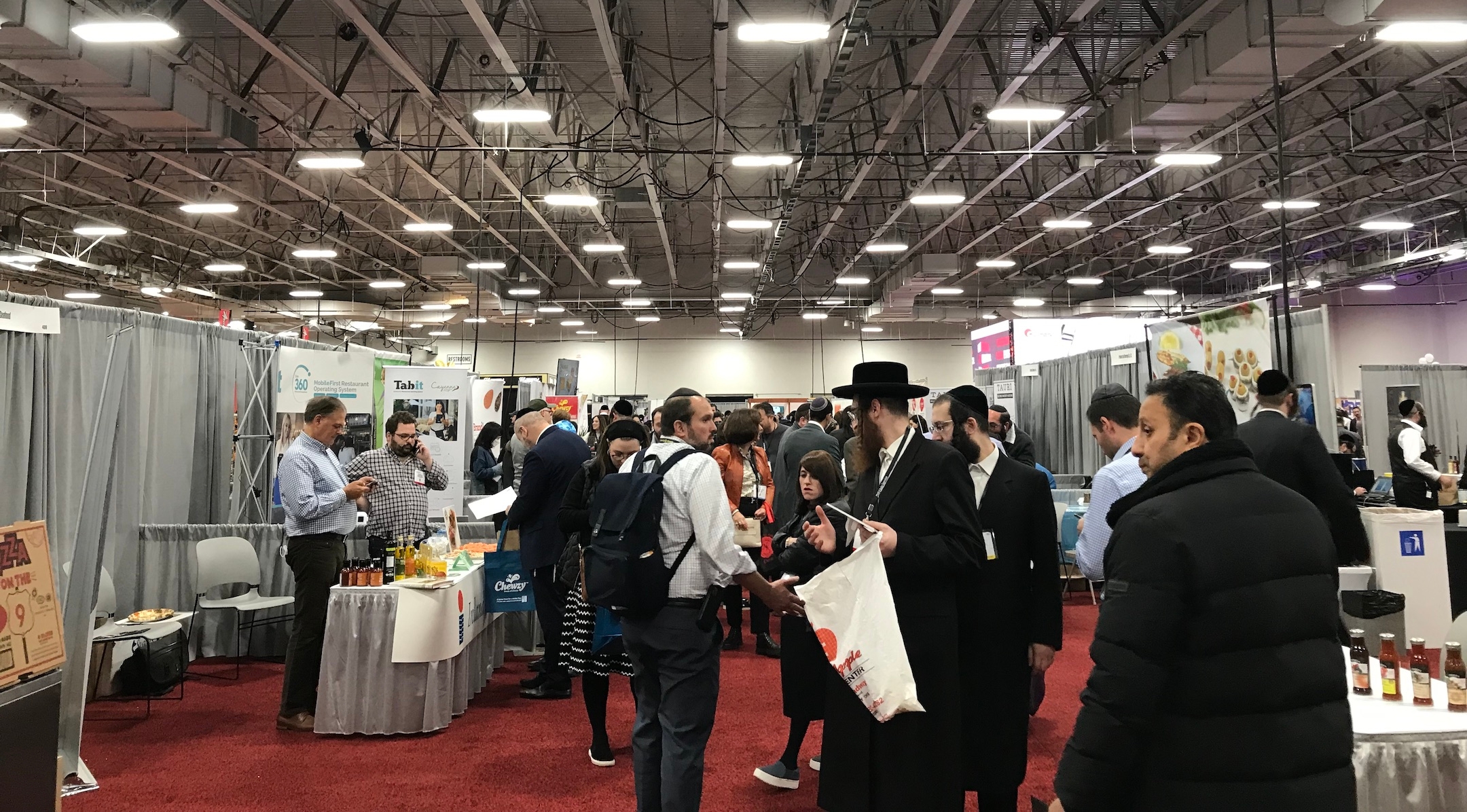 Kosherfest attendees on the floor