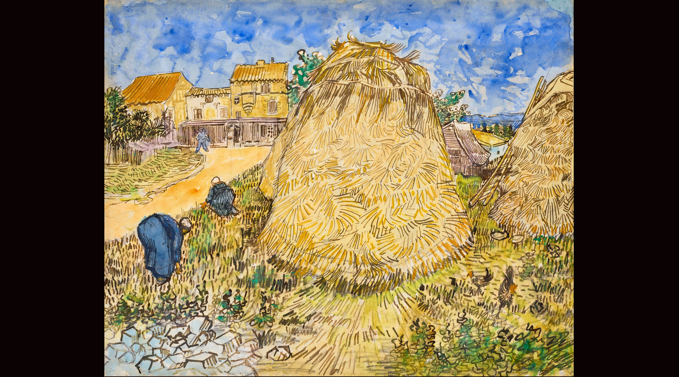 wheat stacks Van Gogh nazi looted